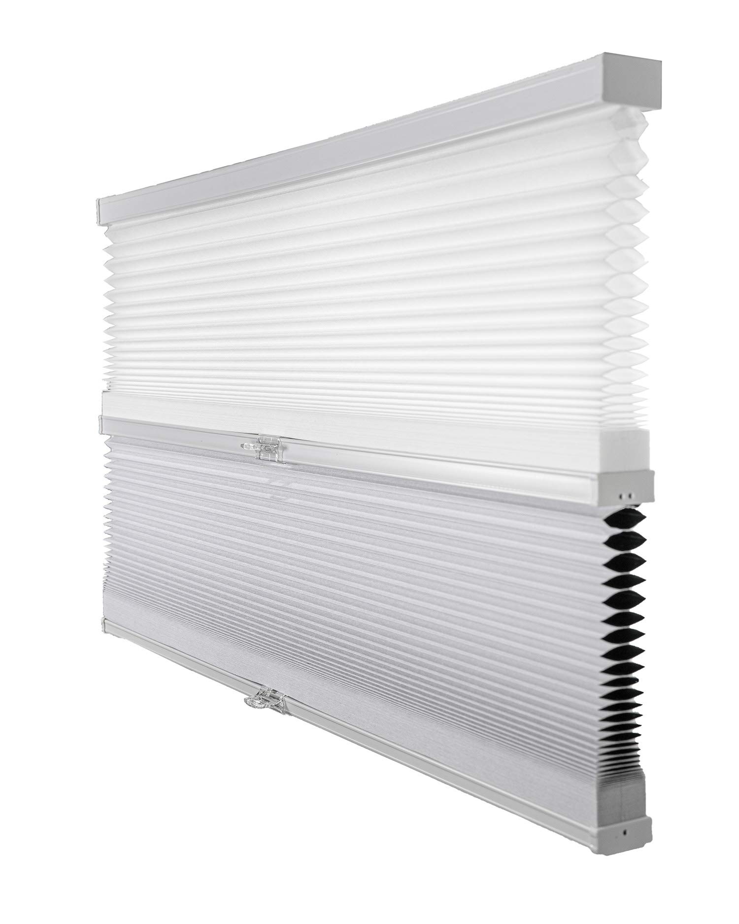 Chicology Custom Made Cordless Cellular Shades, Cotton (Day N' Night) Inside Mount