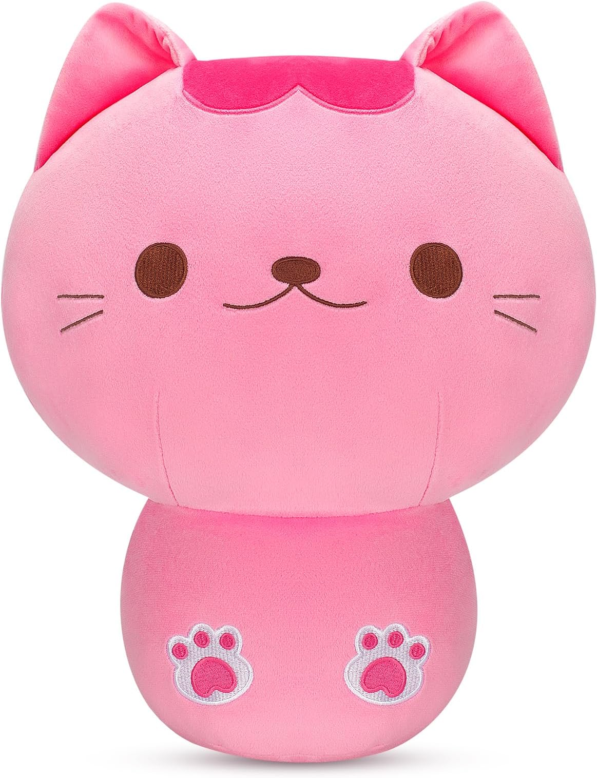 KMUYSLCat Plush Pillow, Cat Plushies Toys, Kawaii Soft Stuffed Animals Plush Pillow Set for Kids Adult, Ideal Chrismas Birthday Gift