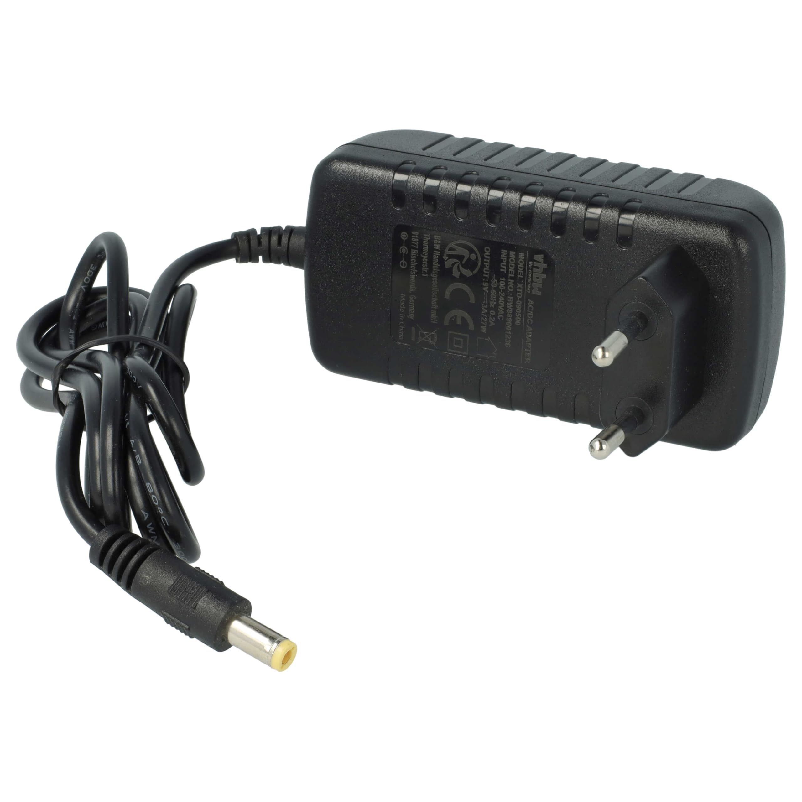 vhbw alimentatore compatibile con Line 6 POD Go, HD 300, HD 400, HD 500X, HD Bean, HD Serie pedale overdrive dispositivo per effetti musicali - 110 cm