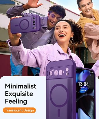 CANSHN Magnetic for Google Pixel 10 Pro Case,Deep Purple