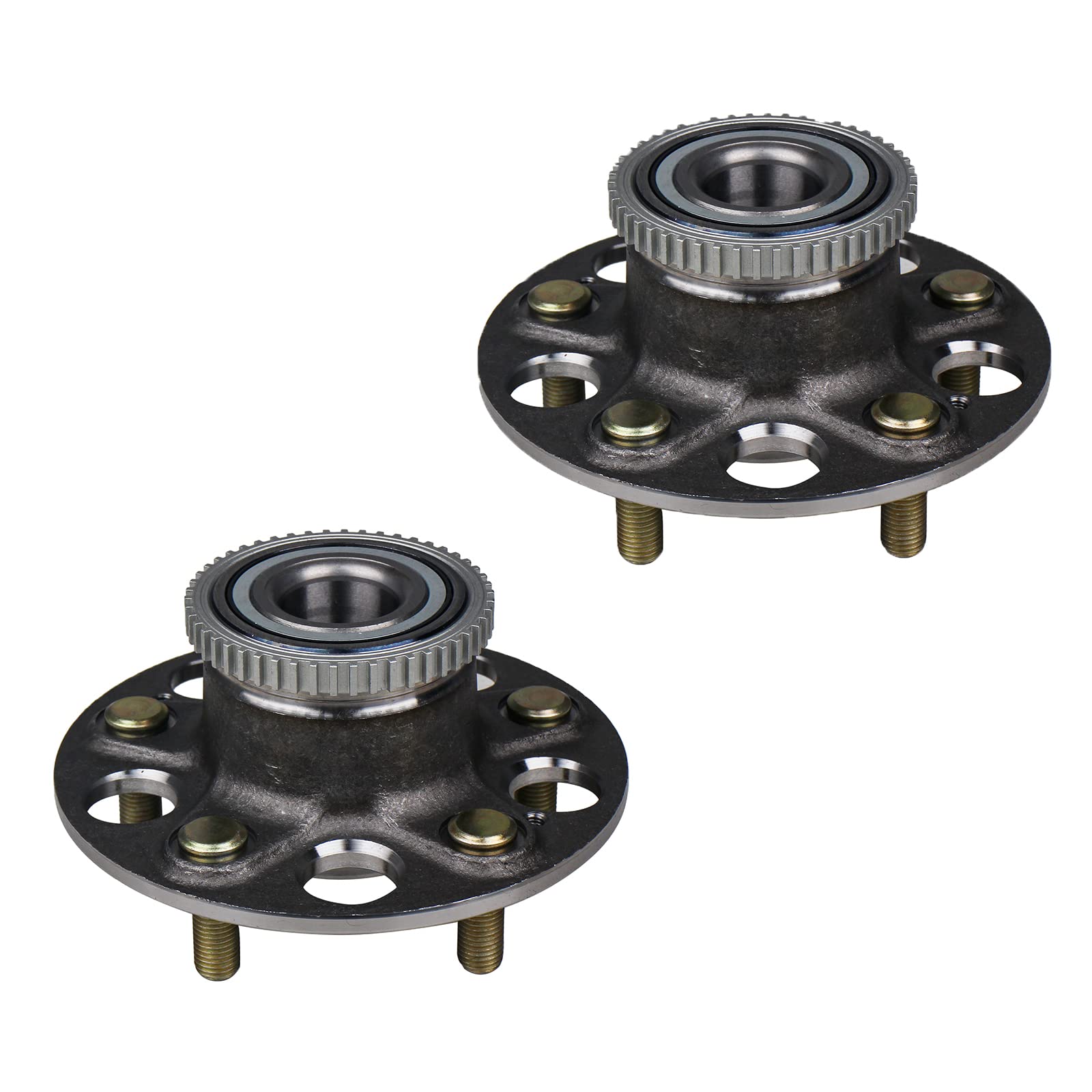Autoround 512179 Rear Wheel Hub and Bearing Assembly Replacement for 1999-2003 Acura TL, 1998-2002 Honda Accord 5 Lug Pair
