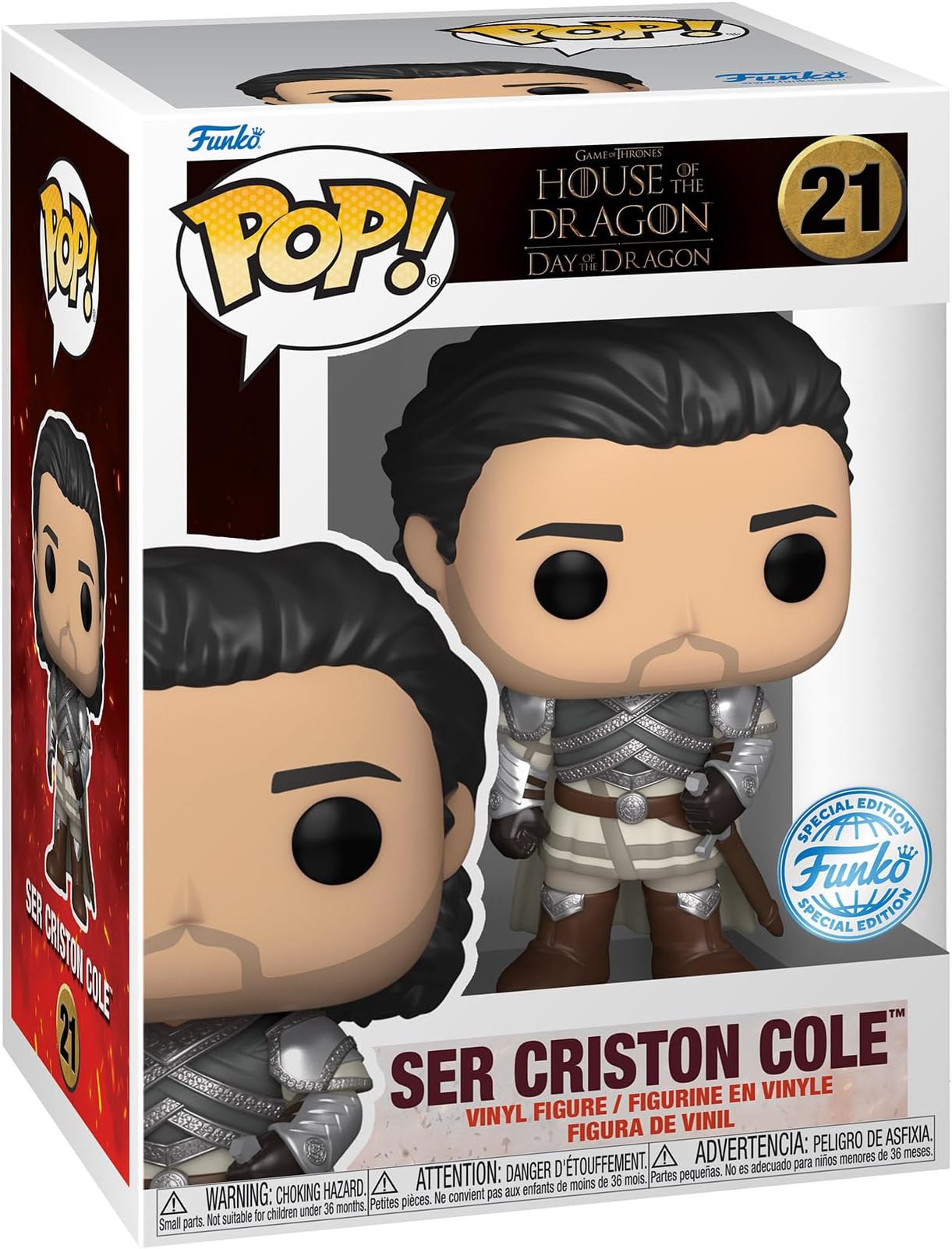 Pop! TV: House Of the Dragon: Ser Criston Cole - Amazon Exclusive - Collectable Vinyl Figure - Gift Idea - Official Merchandise - Toys for Kids & Adults - TV Fans - Model Figure for Collectors