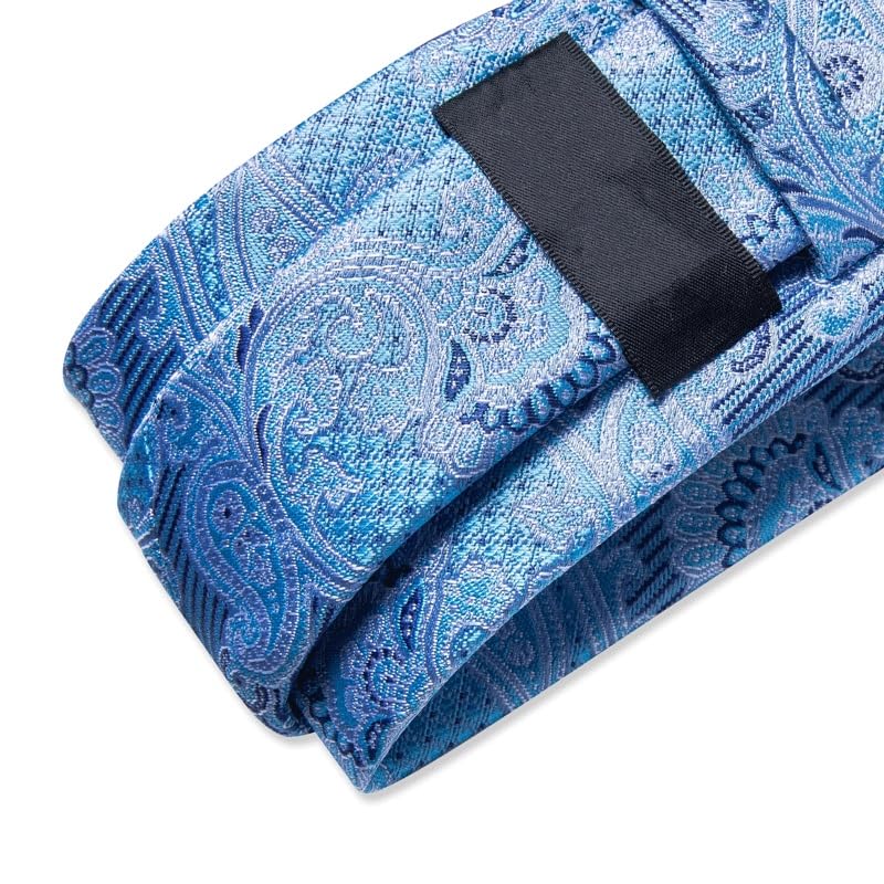 Corbata Paisley Floral de Seda para Hombre miniatura 5