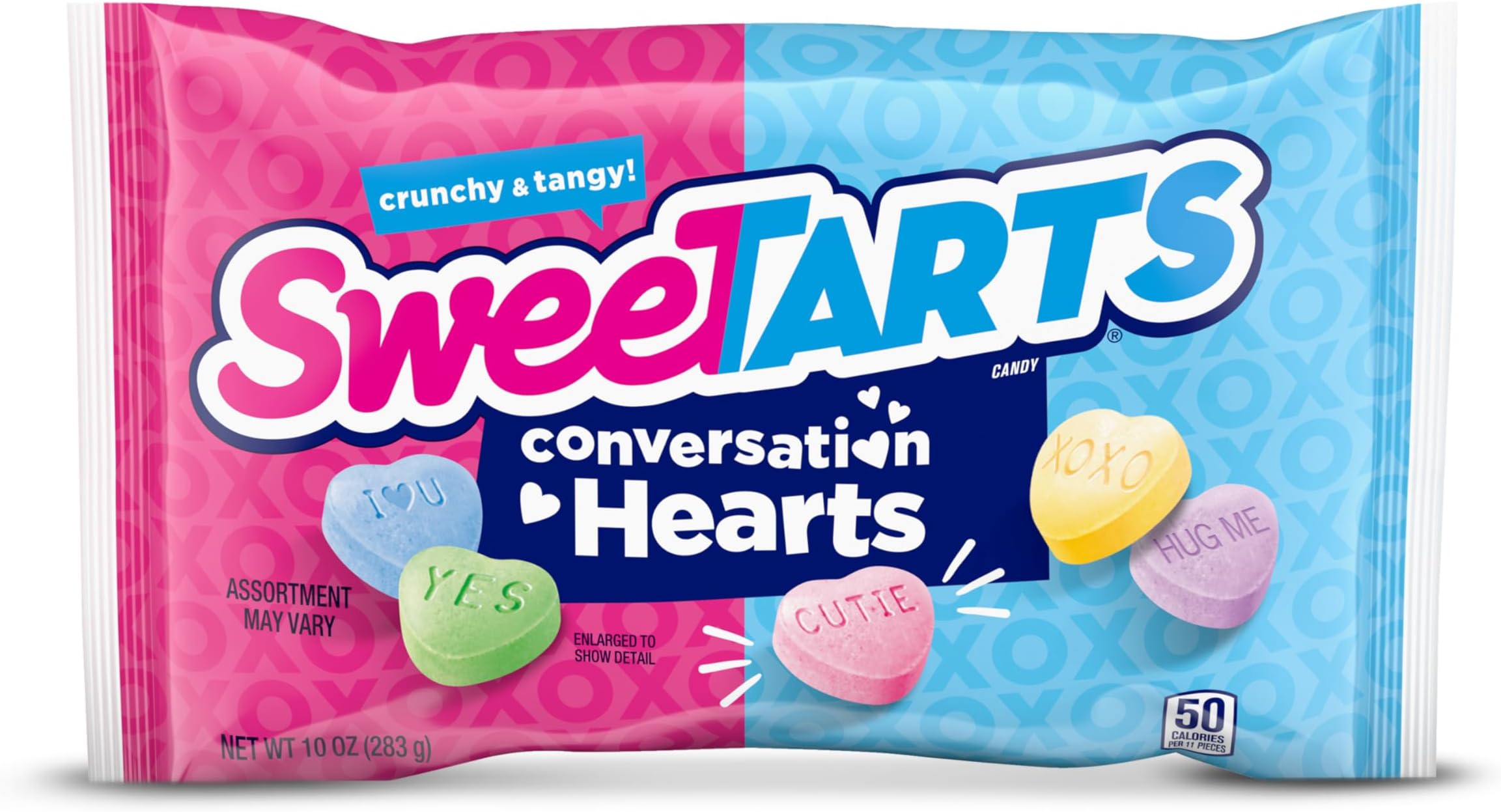 SweeTARTS Conversation Hearts, Valentine's Day Candy, 10 Ounce Package