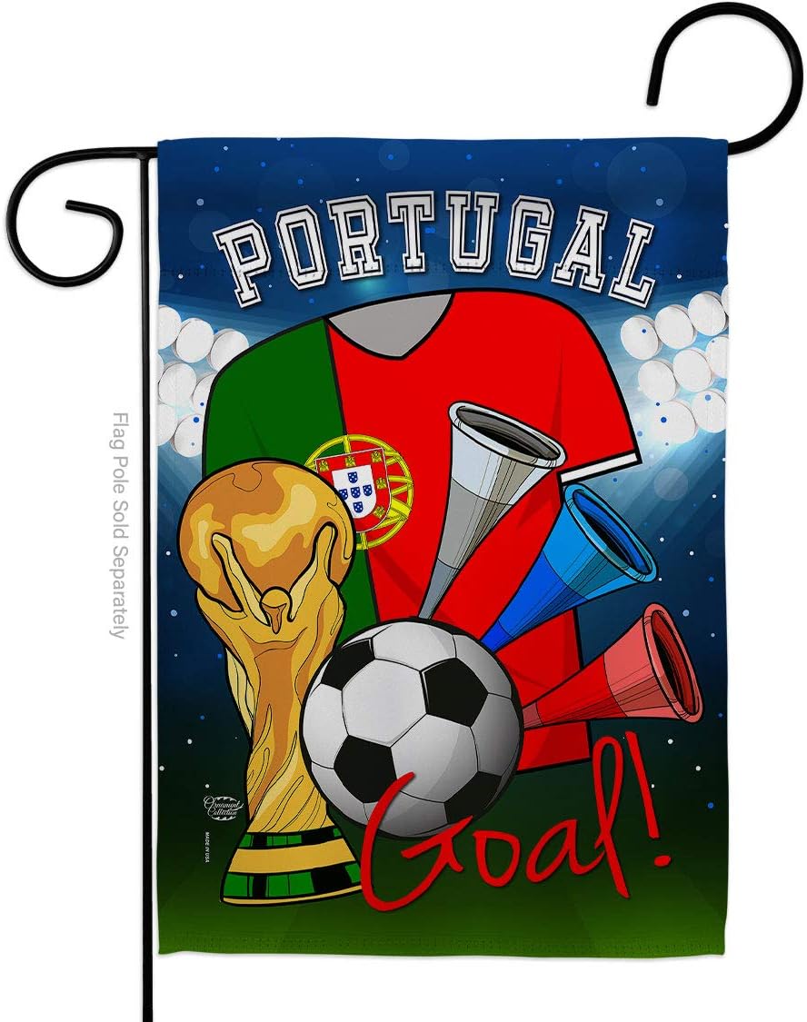 World Cup Portugal Flags Portuguese Home Decor Banner Wall Art Patio Lawn Front Porch Room Decorations Small Outdoor Tapestry Yard Signs FIFA Gifts Sports Fan Trophy Soccer Game Football Made In USA