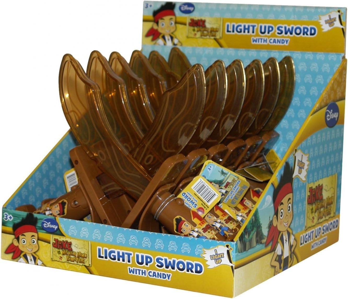Disney Jake and The Neverland Pirates Light Up Sword with Candy 12ct