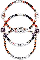 Vista 91 de FOCO NCAA unisex-adulto Paquete de 3 Pulseras de la Amistad con Cuentas con Logotipo de Equipo Universitario de la NCAA Oficialmente Licenciadas