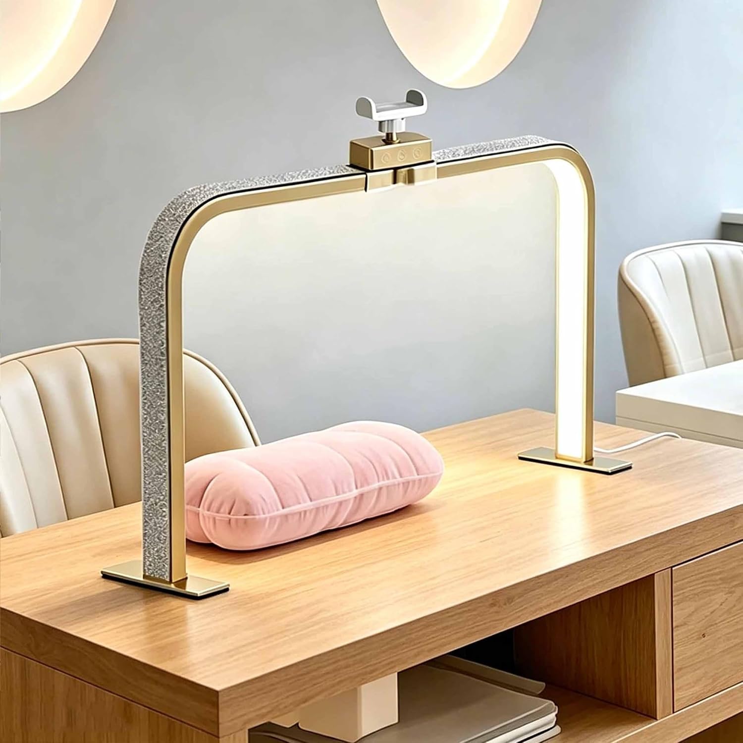 48W Foldable Diamond Nail Arch Lamp 3000K-6000K (Gold)
