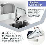 Plateau à manger pour bébé en silicone compatible avec chaise de table rapide & Autres Chaises Hautes Hook-On, Chaise de Table Rapide Portable Clip-On Baby Tray, Lave-vaisselle Safe & BPA Gratuit (Gray)