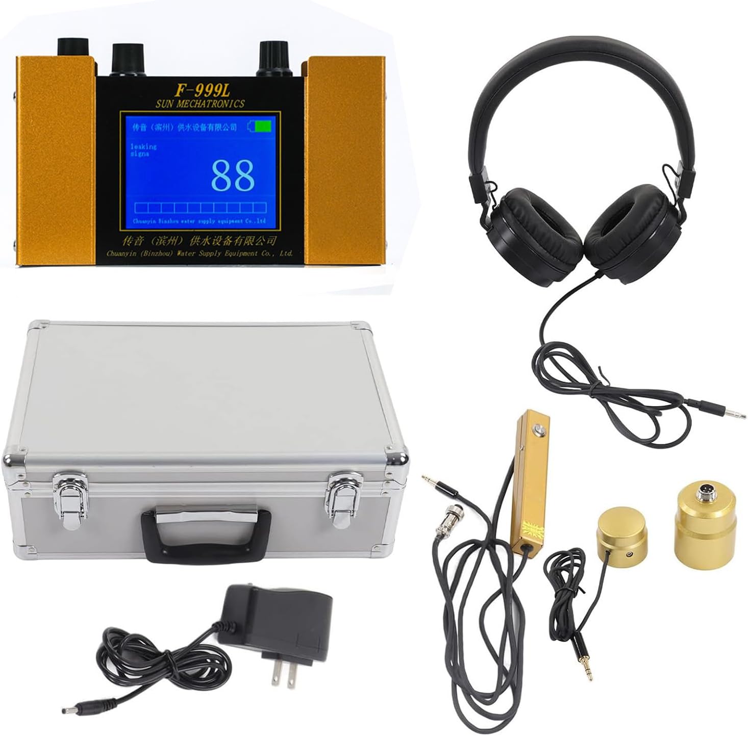 Underground Water Leak Detector, Water Leak Monitor Detection Tool with Digital Display for Home Resideo Pool