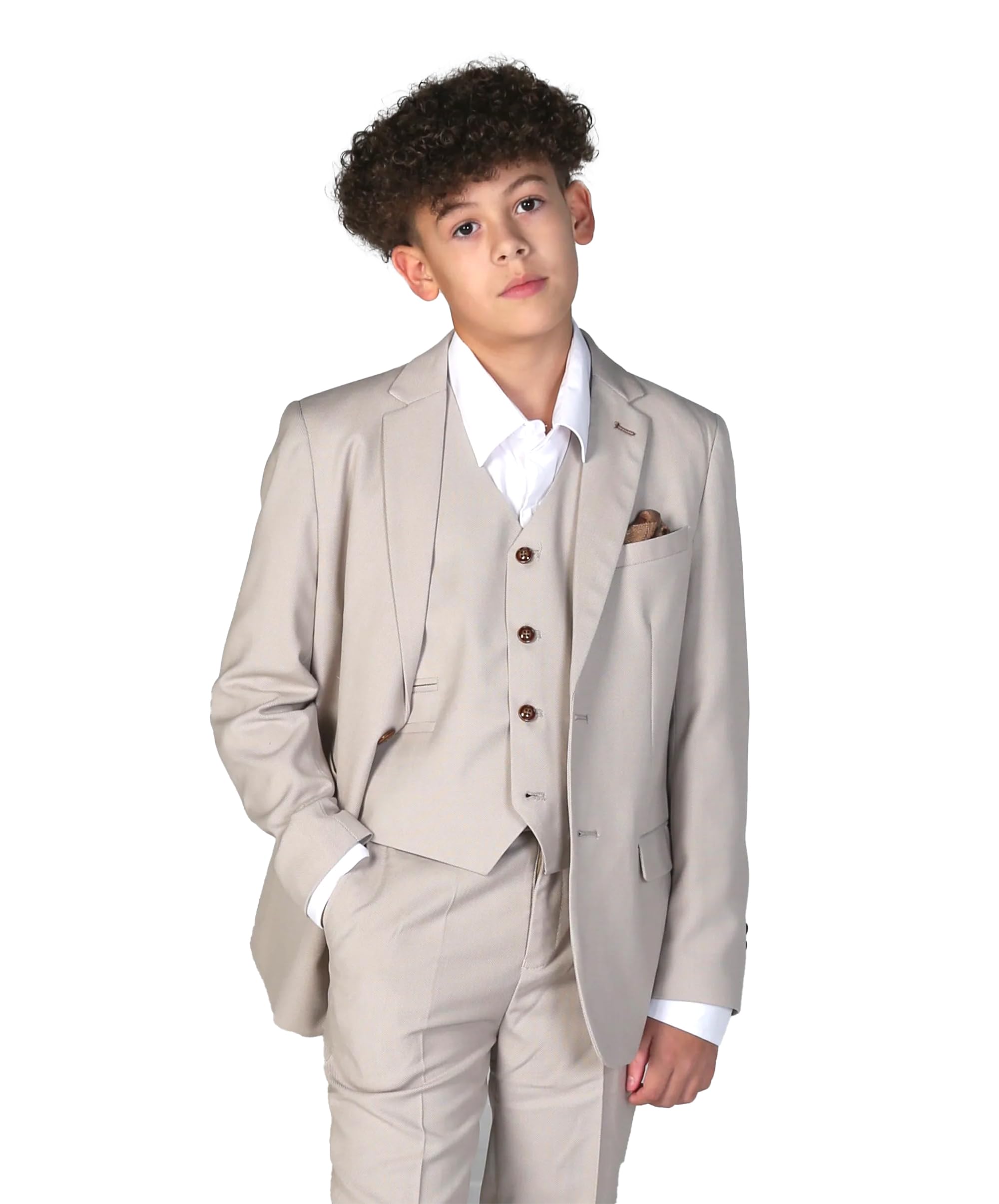 Męski garnitur slim fit formalny ślub pan młody bal 3-częściowy zestaw