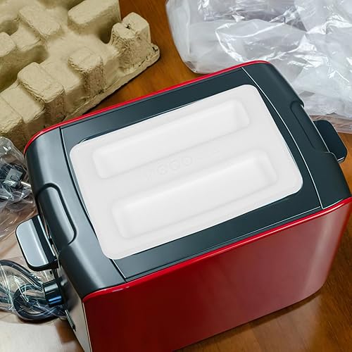 Miniatura 7 de UPKOCH Cubierta para tostadora de 2 rebanadas, cubierta de tostadora de silicona, tapa para electrodomésticos, cubierta para máquina de pan, piezas