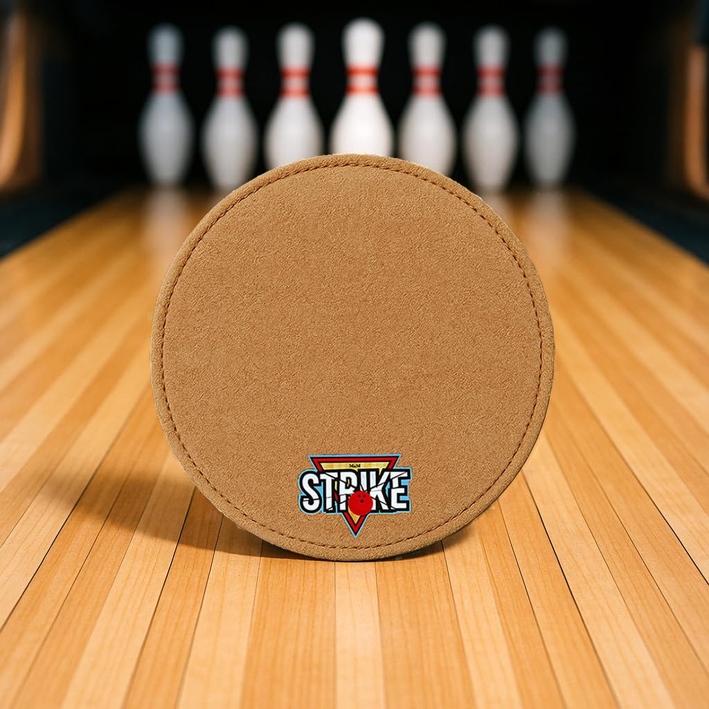 M&M Strike FARBMIX - Almohadilla de piel para bowling shammy de 2 caras (18 cm), color negro
