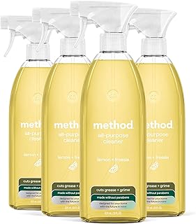 Method All-Purpose Cleaner, Lemon + Freesia, 28 fl oz, 4 pack