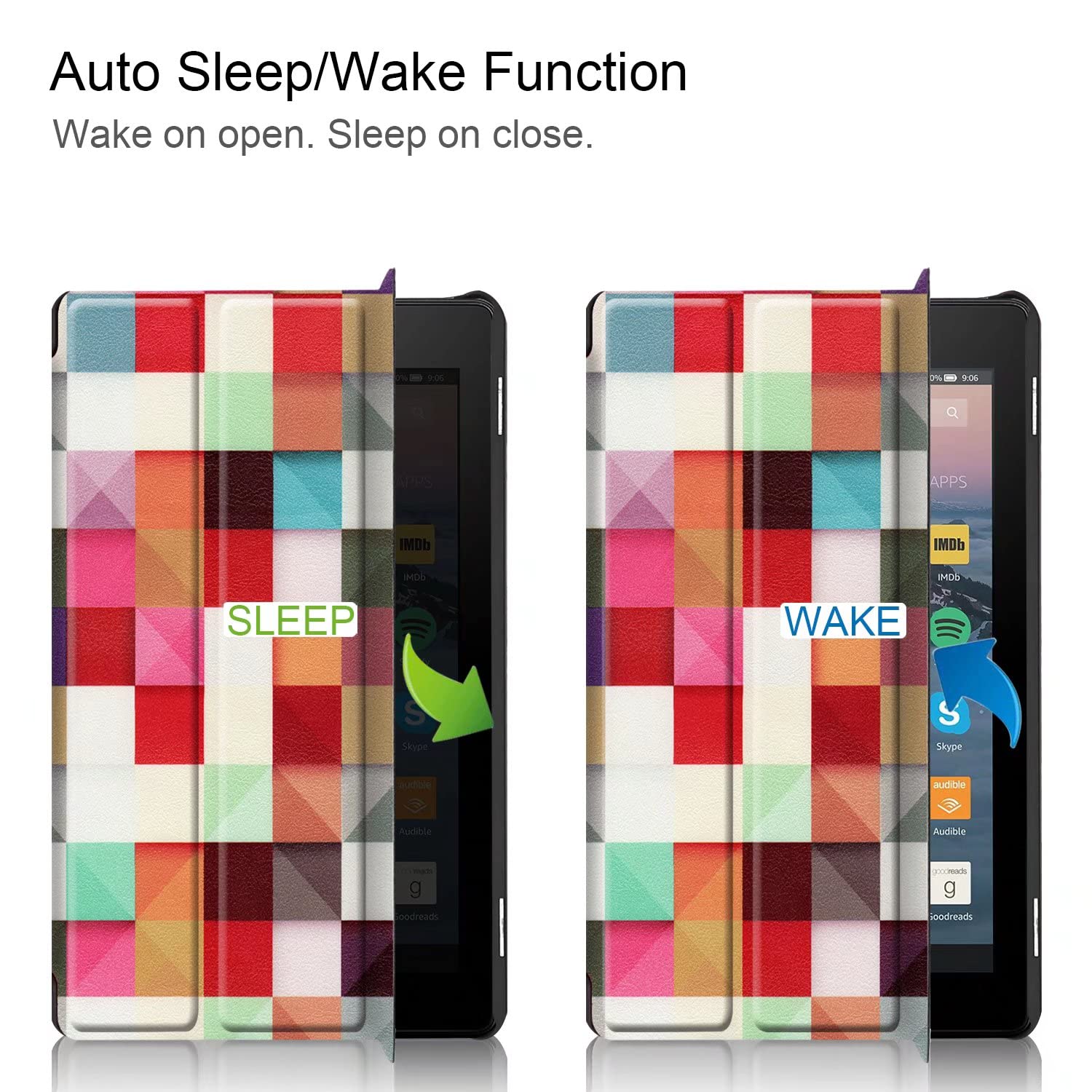 Kindle ケース付き ポケット付き キャンバス ケース 6インチ スリーブ ブラック