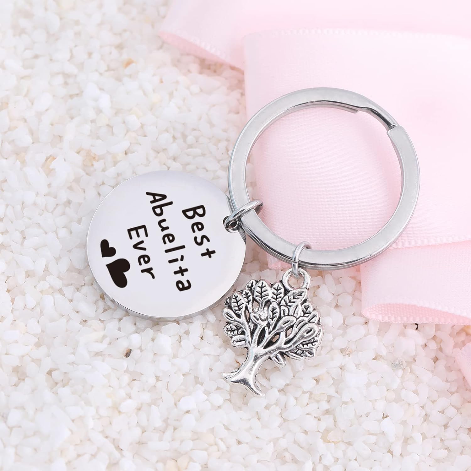 RSZOTW Abuelita Gifts Abuela Gifts Grandma Keychain Best Abuelita Ever Jewelry For Mimi Granny Grandmother Keychain Mother's Day Gift - Image 6