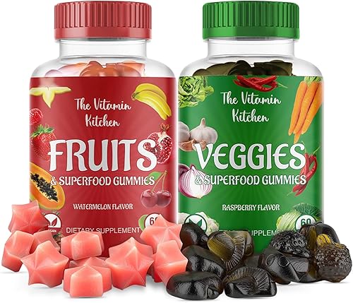 Suplementos de frutas y verduras para adultos Suplemento sabroso y nutritivo de gomitas de frutas y verduras para adultos, fabricado en Estados