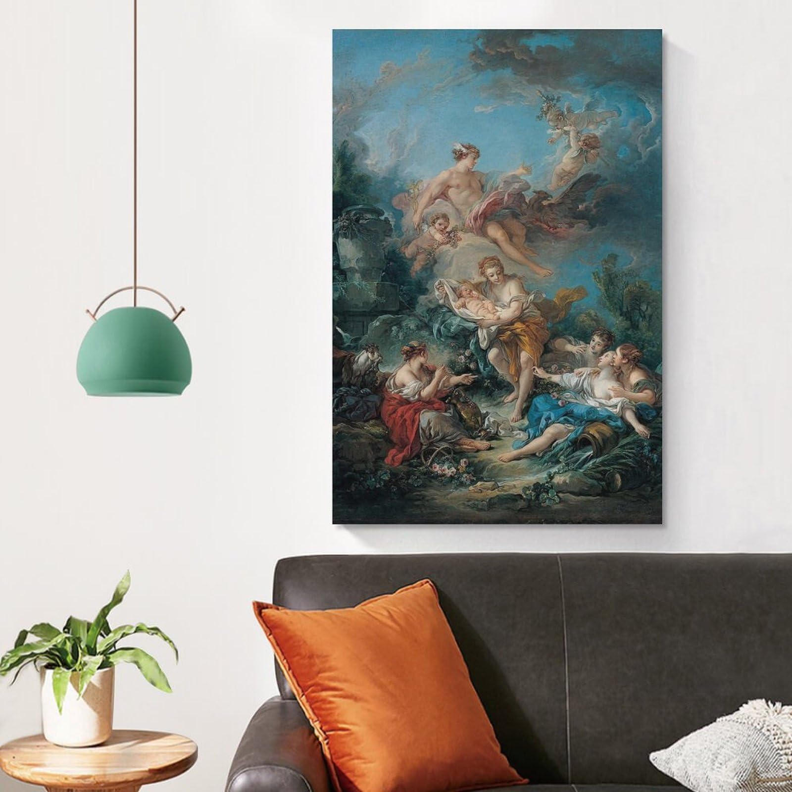 フランソワ ブーシェ、【ニンフに幼児デュオソスを託すヘルメス】 Amazon.co.jp: Francois Boucherフランソワ・ブーシェ北欧絵画《ニンフ