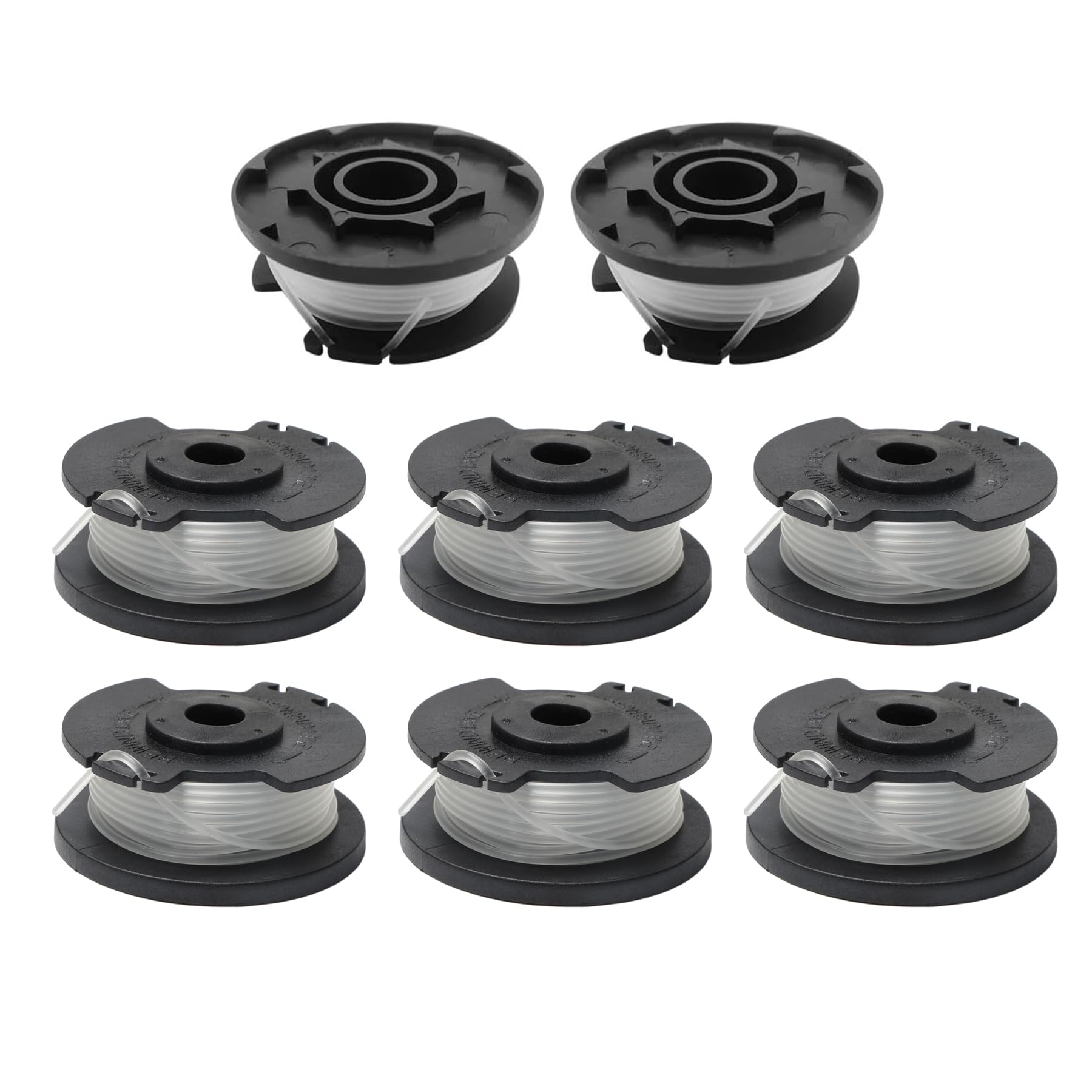 Bobines pour débroussailleuse Hyper Tough avec fil nylon résistant de 0,2 cm