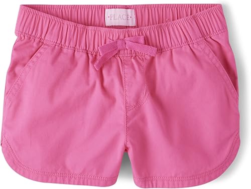 The Children's Place Girls' Solid Pull on Shorts