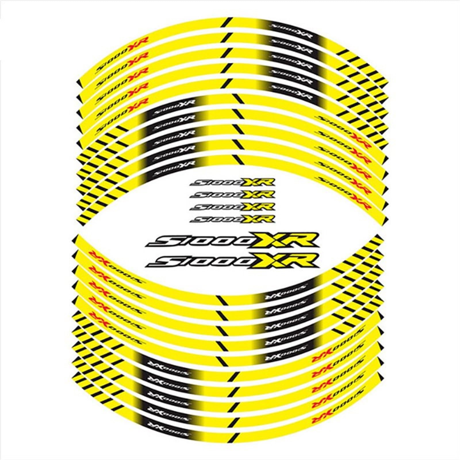 Decorative Stickers Motorcycle Wheel Stickers Reflective Rim Tape Stripes Tire Decor Decals for BMW S1000R S1000RR HP4 S1000XR S1000 R RR XR