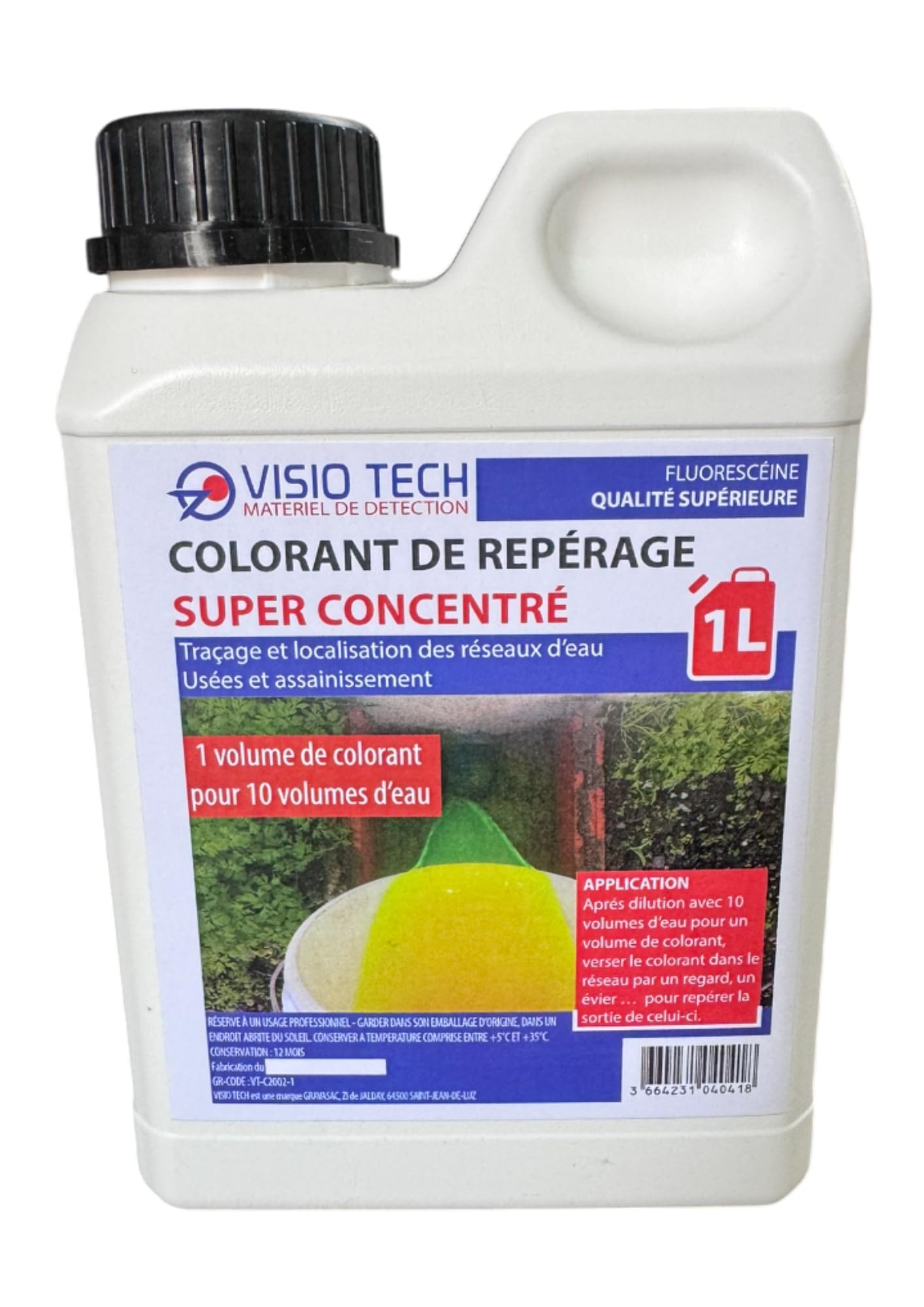 Colorant Fluorescéine Super Concentré - 1L