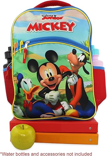Miniatura 6 de Mickey Mouse and Friends - Mochila escolar de 16 pulgadas para niños y niñas, Azul, Mickey Mouse and Friends - Mochila escolar de 16 pulgadas