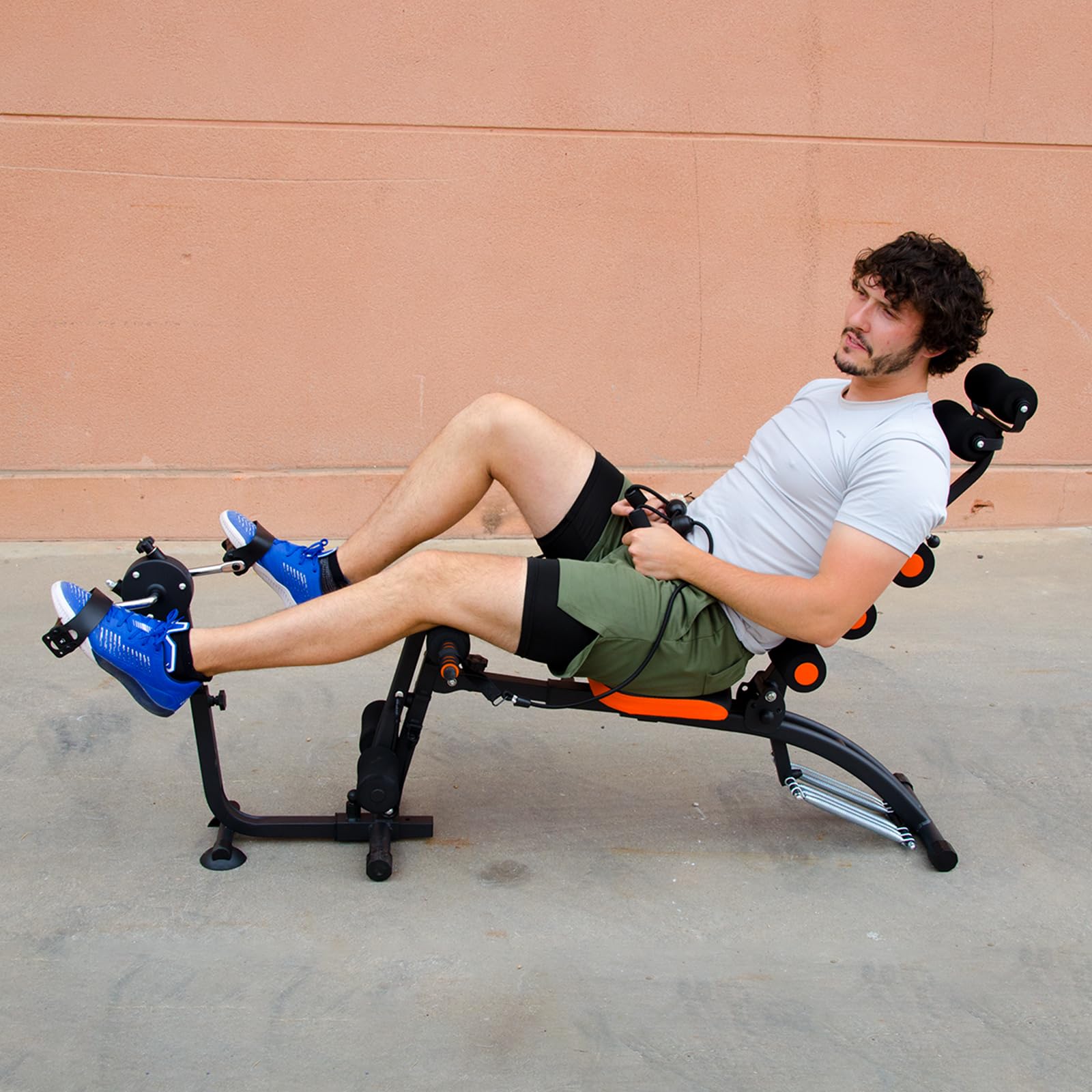 Wonder Master Bike | Panca regolabile | Panca inclinabile | Bodybuilding | Panca Addominali | 22 esercizi in 1 | Include pedali | Materiali di Qualità | Fitness