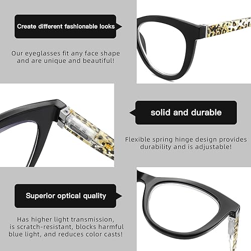 Miniatura 5 de Gafas de lectura con bloqueo de luz azul, filtro de rayos UVdeslumbramiento, lectores de computadora, anteojos de moda para mujeres y hombres