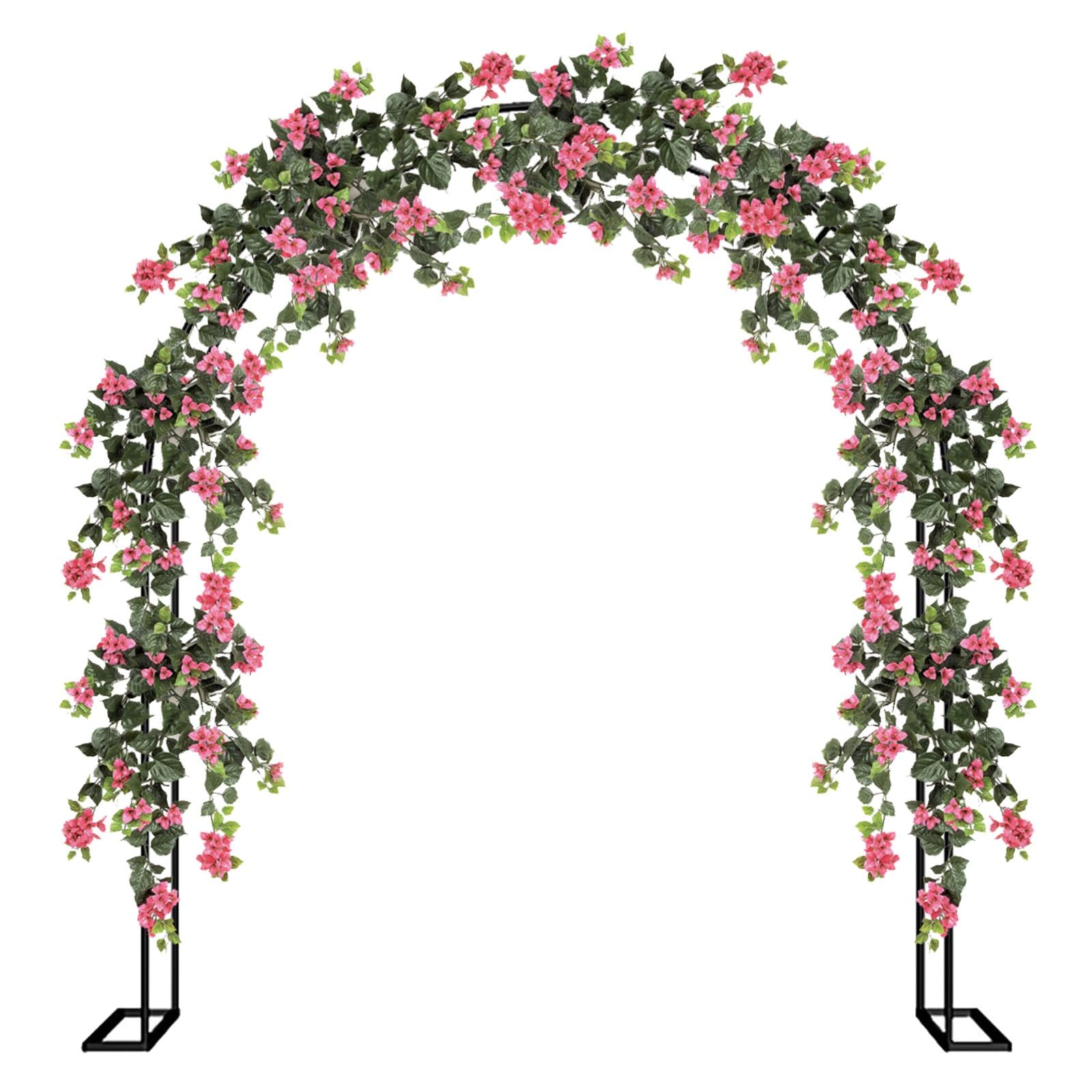 Arche de Jardin 120cm 140cm 180cm 200cm 240cm 300cm 350cm Large Acier Arceau à Rosiers Robuste Tonnelle de Jardin pour Plantes Grimpantes Mariage Décoration Extérieure