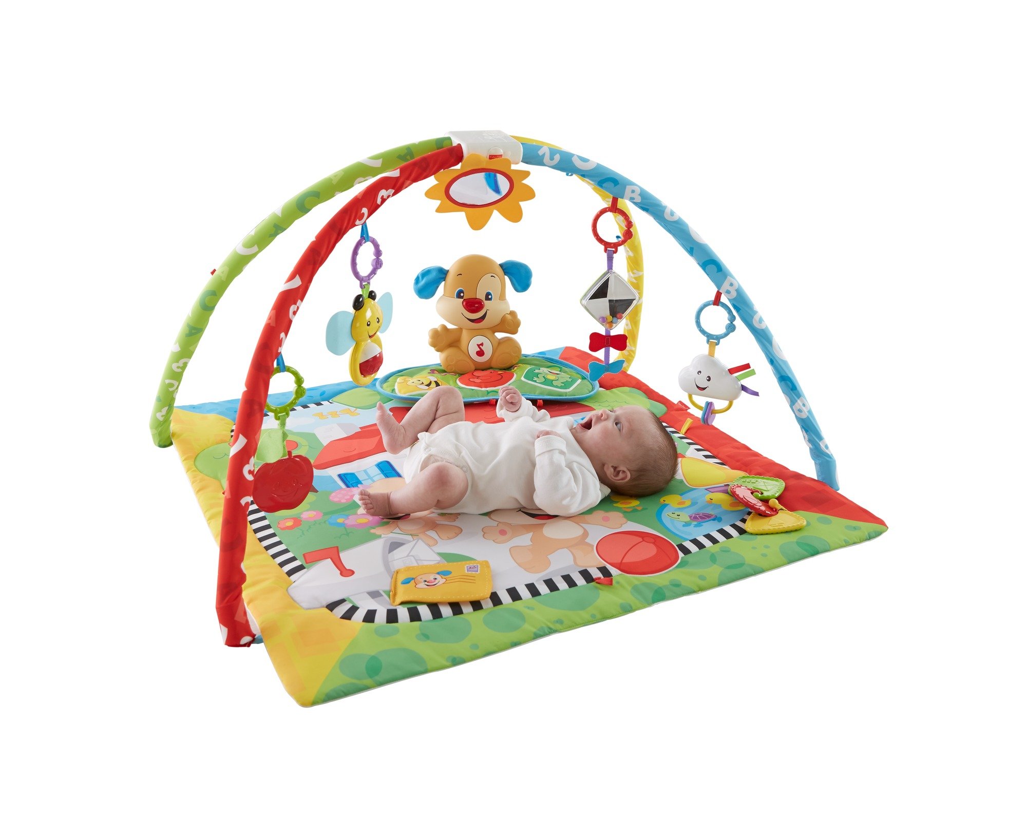 Mattel Fisher-Price FBD45 kocyk do zabawy, wielokolorowy
