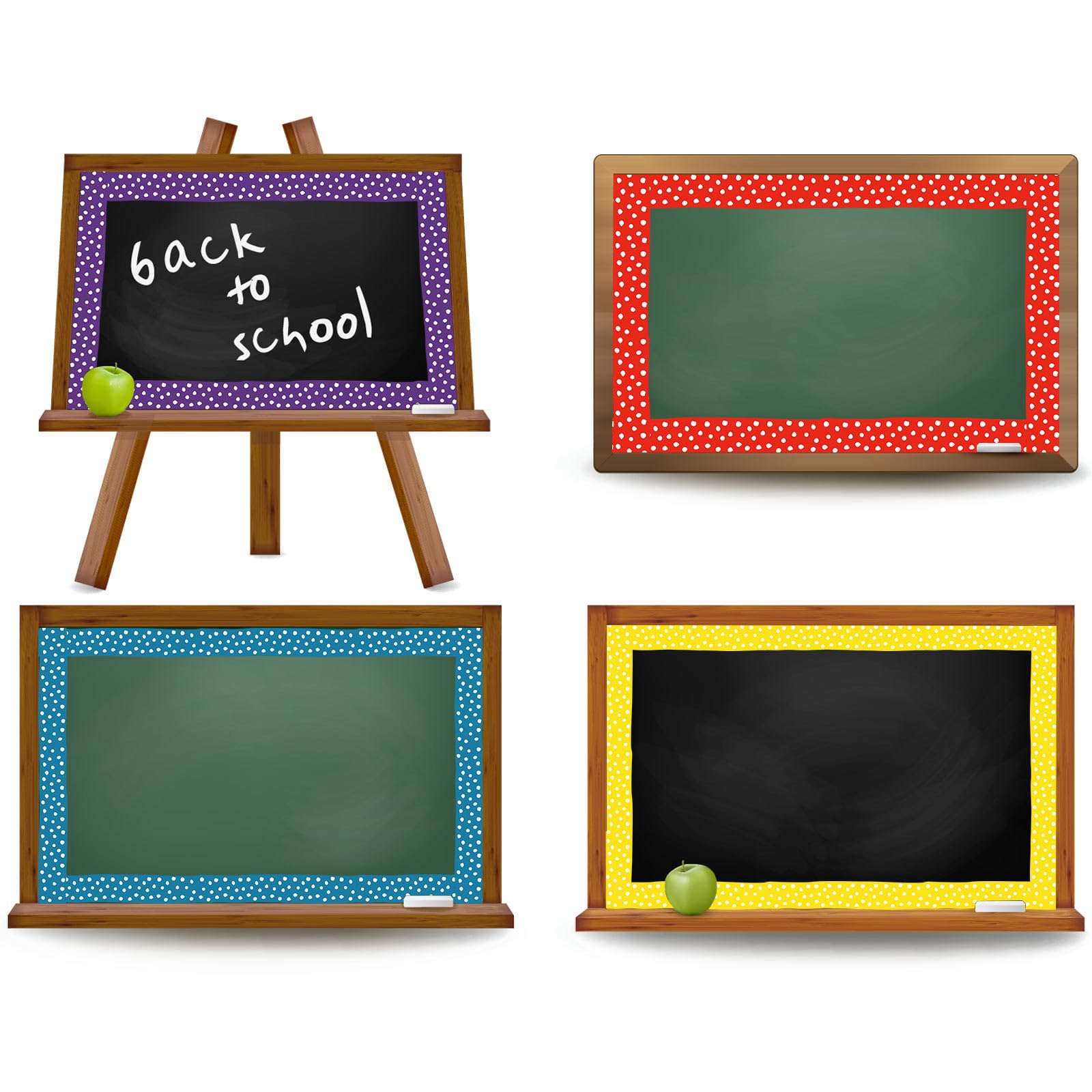 Whaline 82Ft Colorful Dot Bulletin Board Border Trim - 72 Pack, Rainbow Adhesive Borders For Classroom & Party