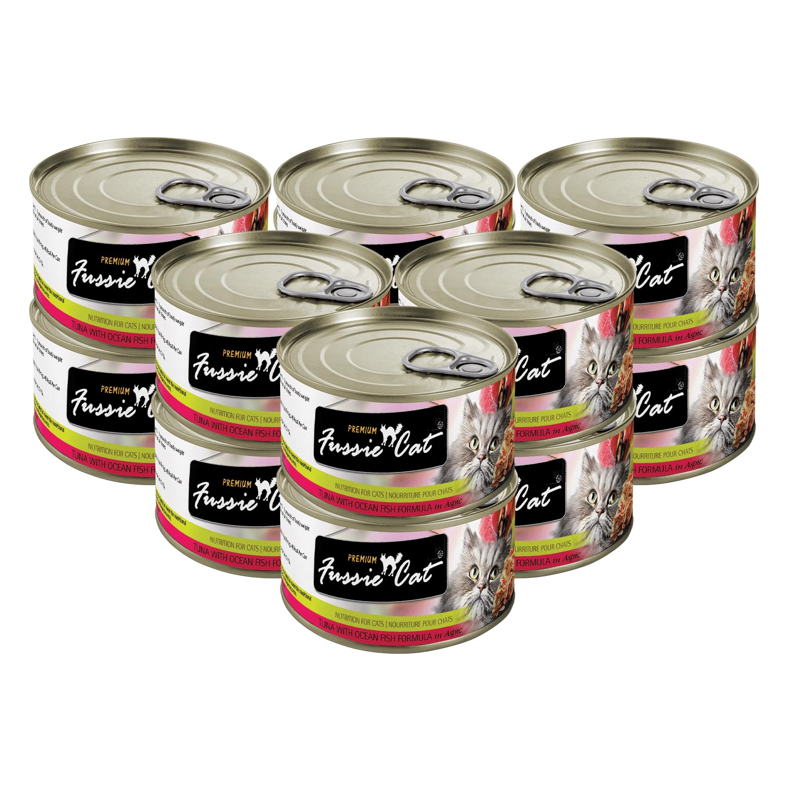 Premium Tuna with Ocean Fish Wet Cat Food - 5.5oz Cans - Case of 24 Cans (Tuna with Ocean Fish)