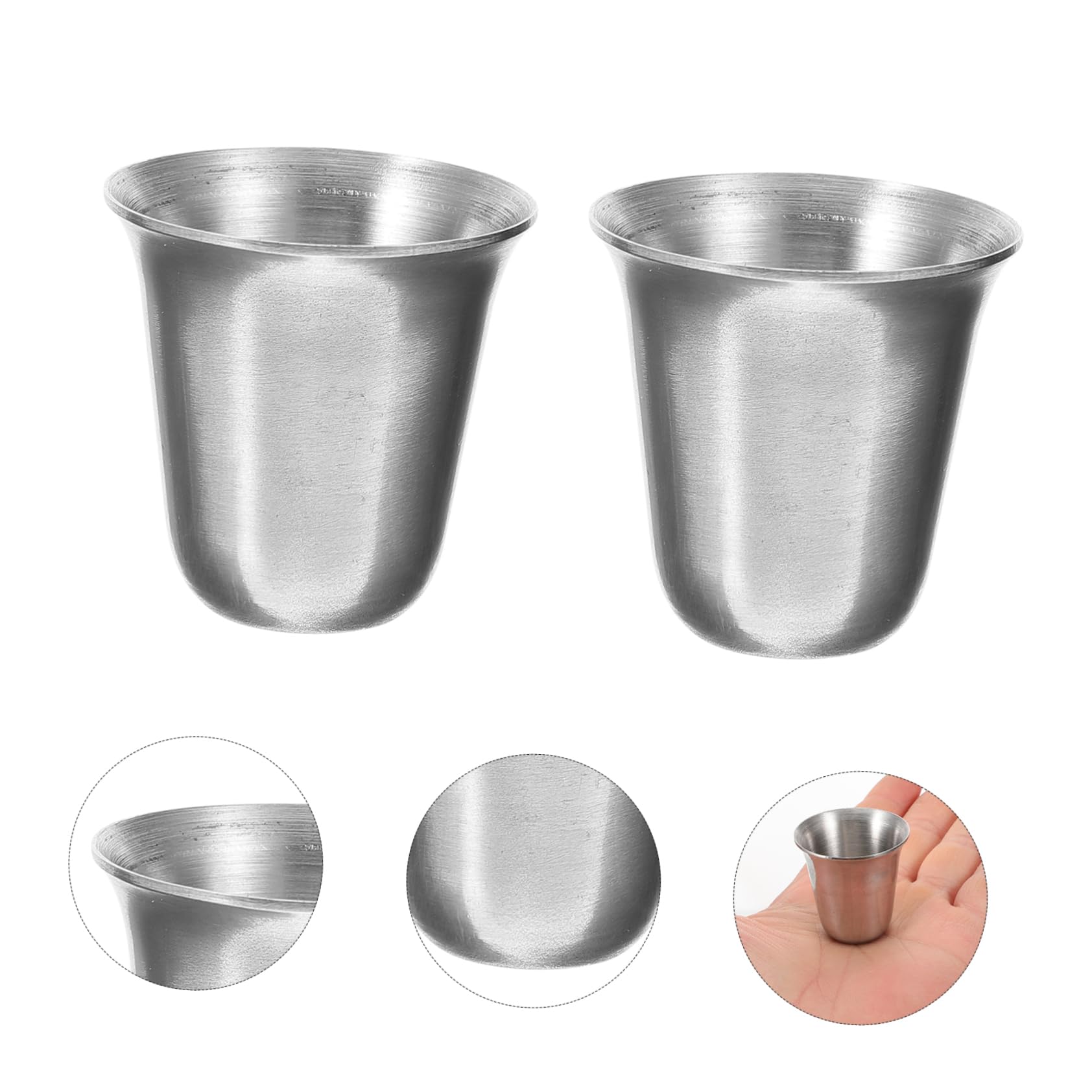 Cabilock 40 Piezas Cáliz Comunión Taza Cócteles Taza Religiosa Tazas De Beber Comuniones Portátiles Taza De Metal Taza Religiosa Taza De Iglesia Comuniones Taza Para Iglesia Plata Acero