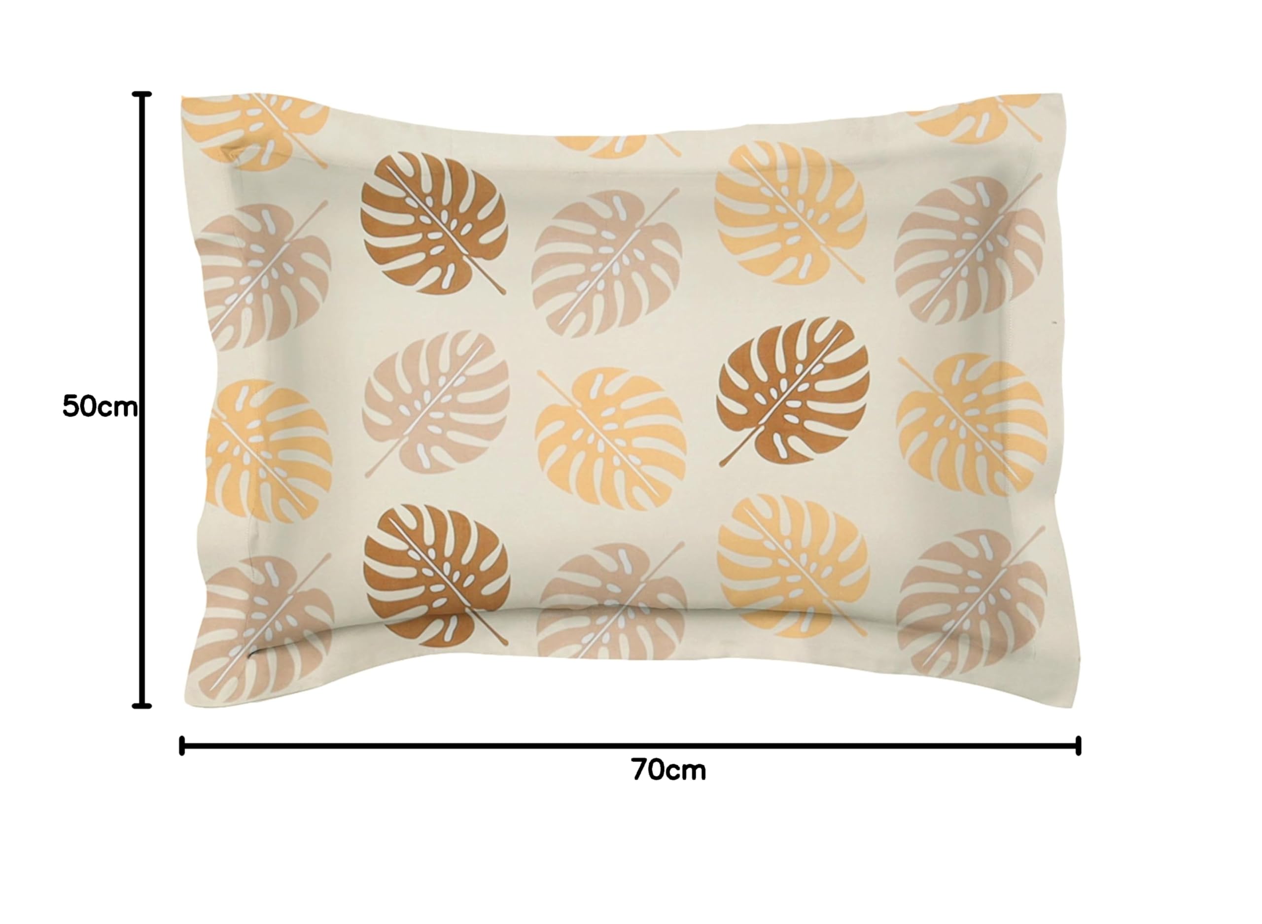 Premium Cotton Pillow Covers - King Size Almond -7