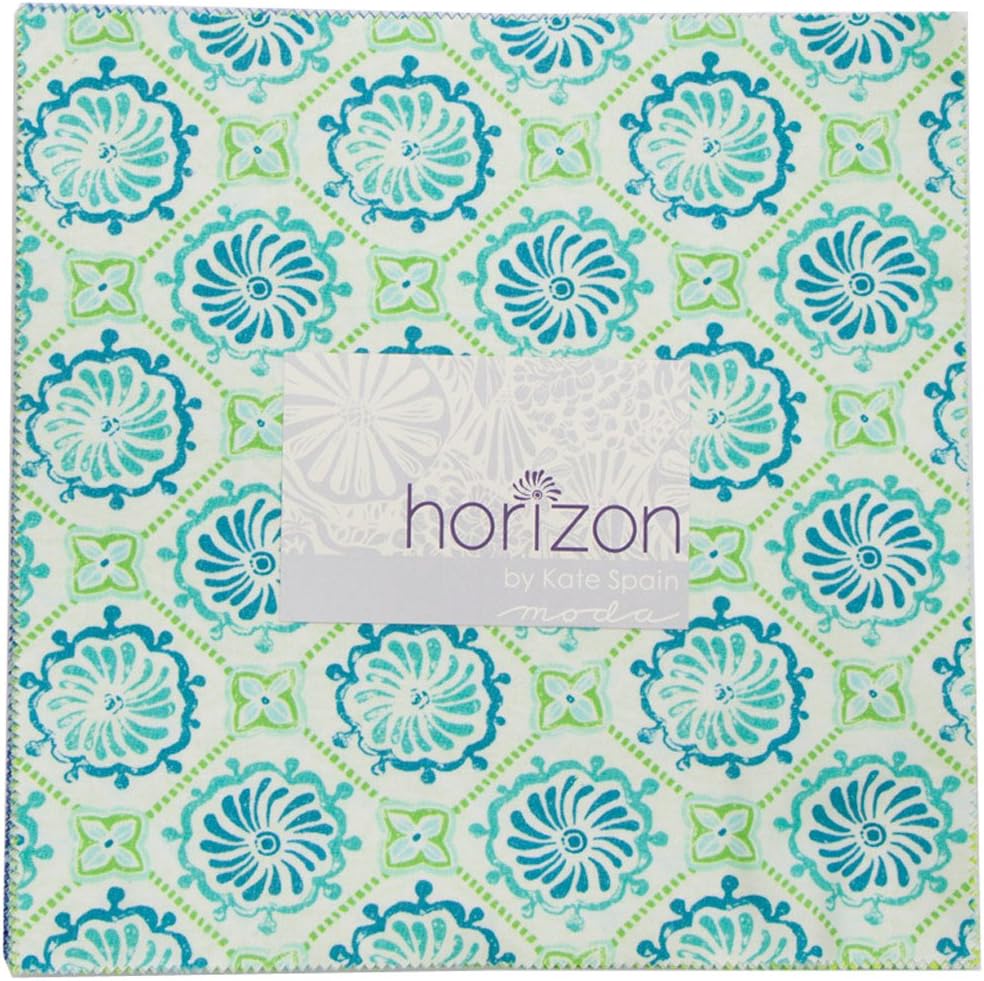 Moda Kate Spain Horizon Layer Cake, Set of 42 10x10-inch (25.4x25.4cm) Precut Cotton Fabric Squares