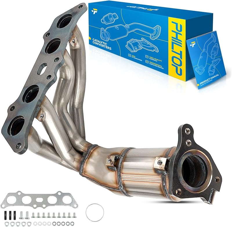 Catalisador dianteiro PHILTOP em aço inoxidável para Toyota Camry e Solara 2.2L – Substituição direta