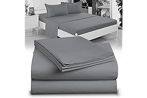 Twin XL 100% Microfiber Double Brushed Sheet Set - Ideal for College Dorm Beds