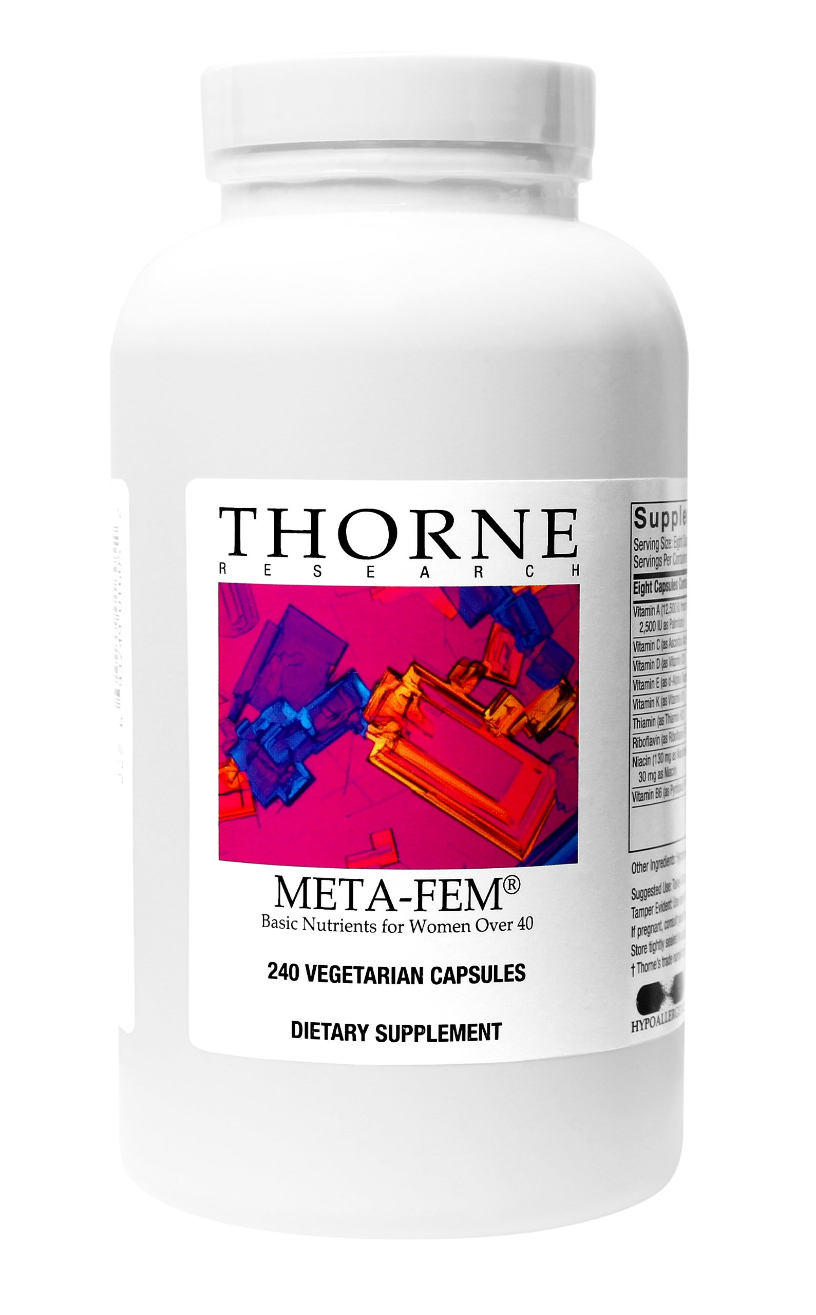 Thorne Research Meta-Fem (Basic Nutrients for Women over 40), 240 Vegetarian Capsules (FFP)