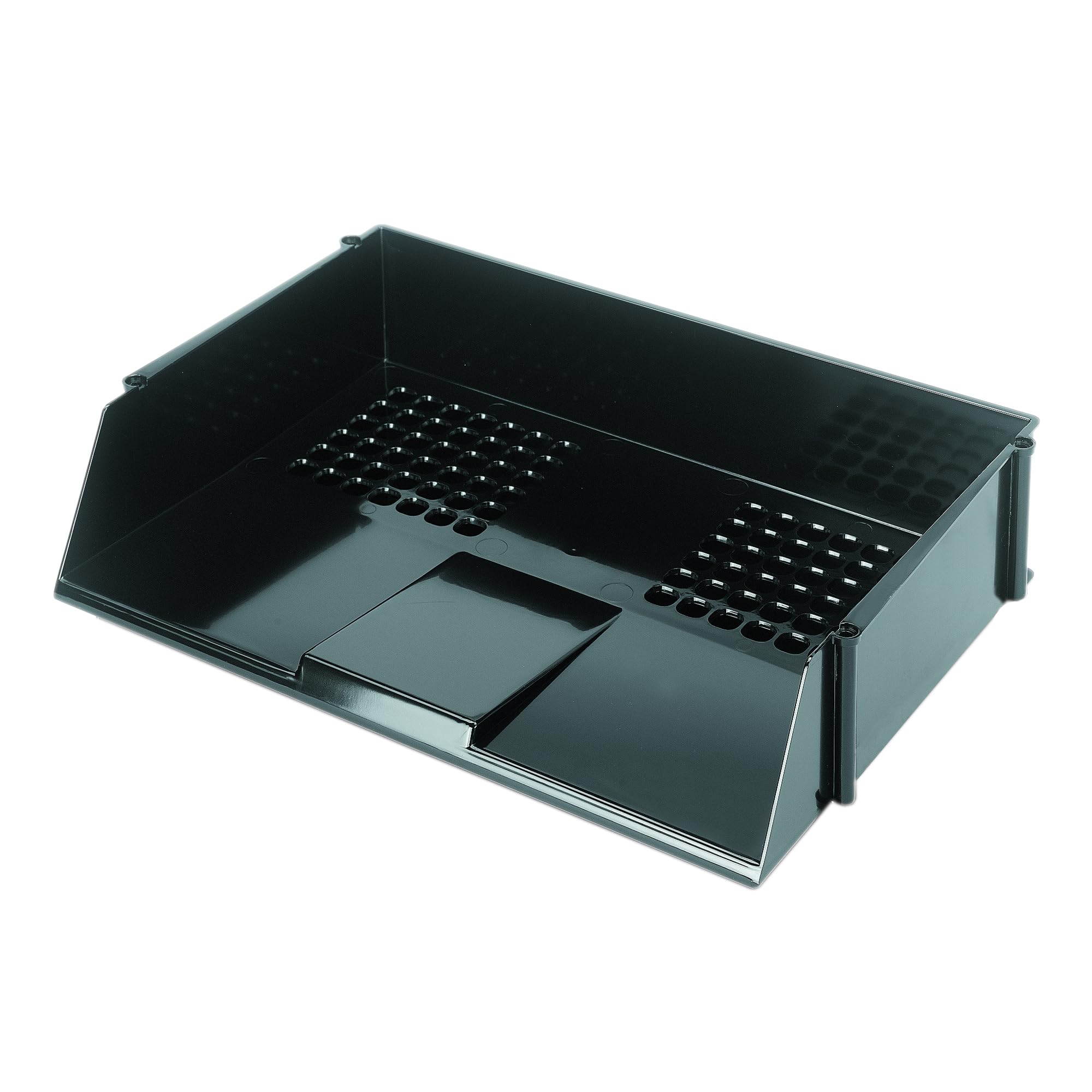 Deflecto Essentials Letter Tray Wide Entry A4Foolscap Landscape Black
