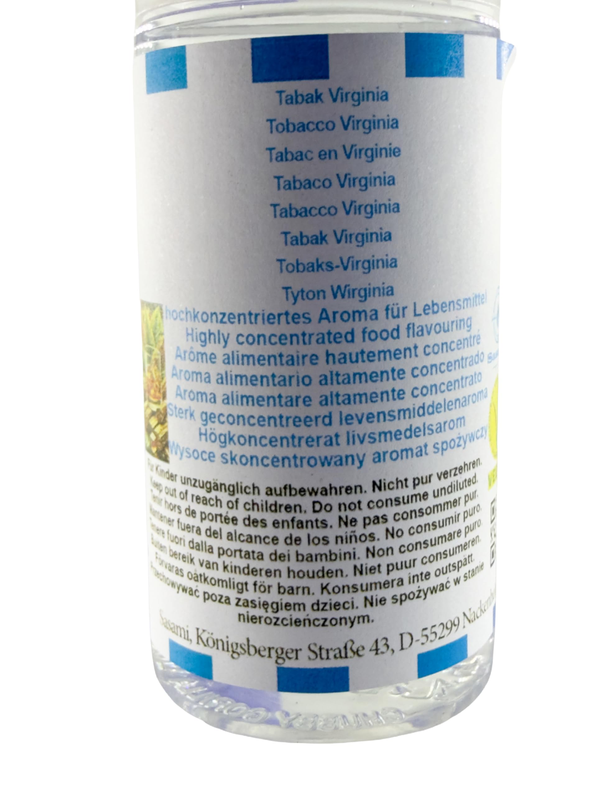 Koncentrat aromatu tytoniu Virginia - Wegański - Sasami - 100ml