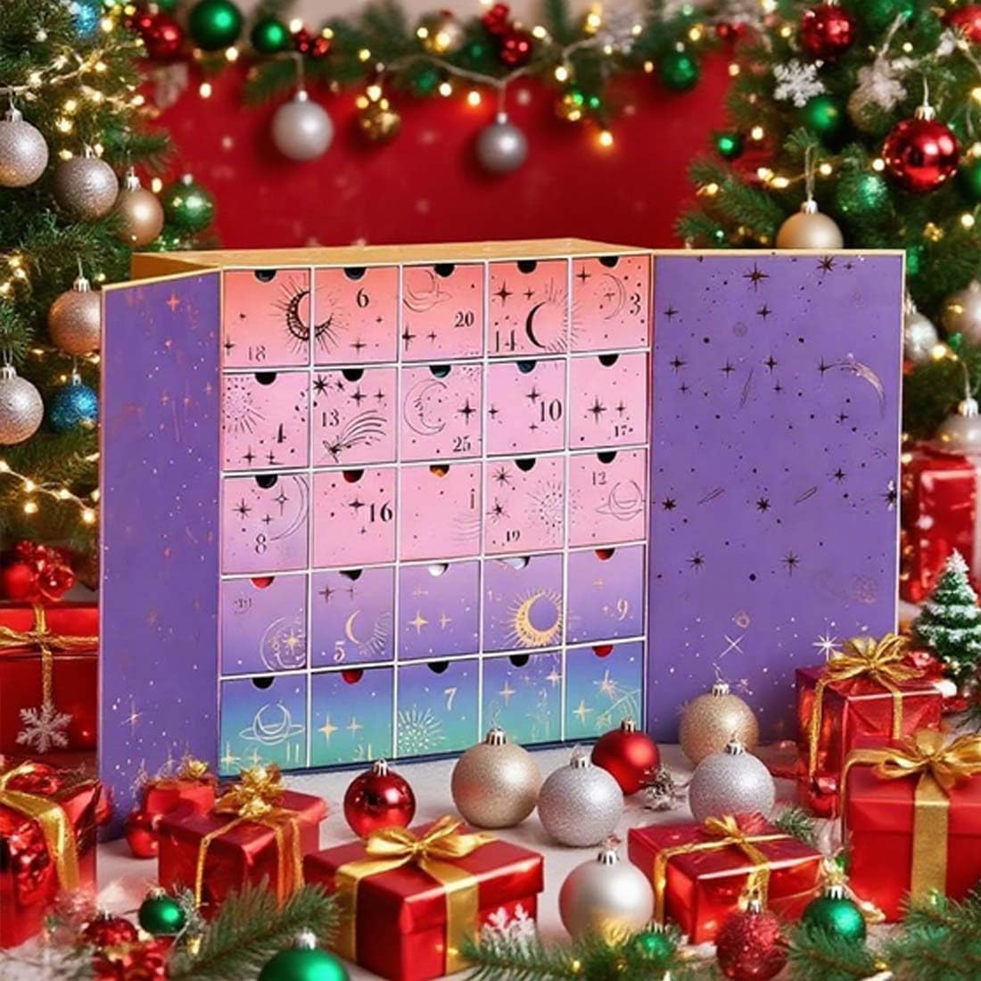 Advent Calendar 2025 – 25-Day Yarn & Pattern Countdown Box with Tutorials, DIY Craft Christmas Gift for Knitters