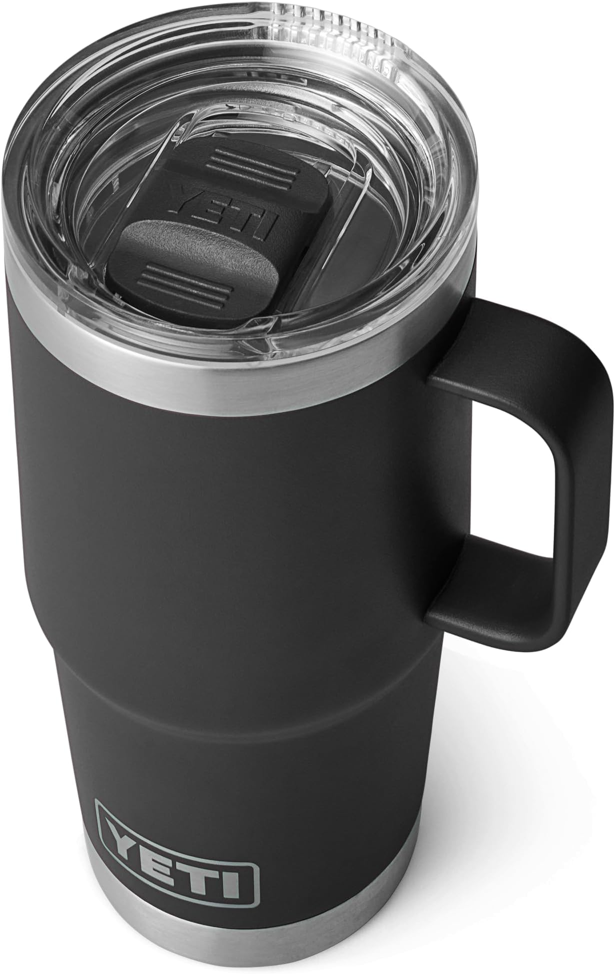 Rambler Travel Mug, Stainless Steel Vacuum Insulated with Stronghold Lid, Black, 20 oz (591 ml)