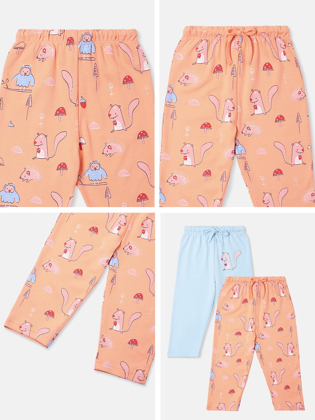 Nautinati Infant Printed Pure Cotton Leggings |Packs | Age 0-2Years - Image 8 thumbnail