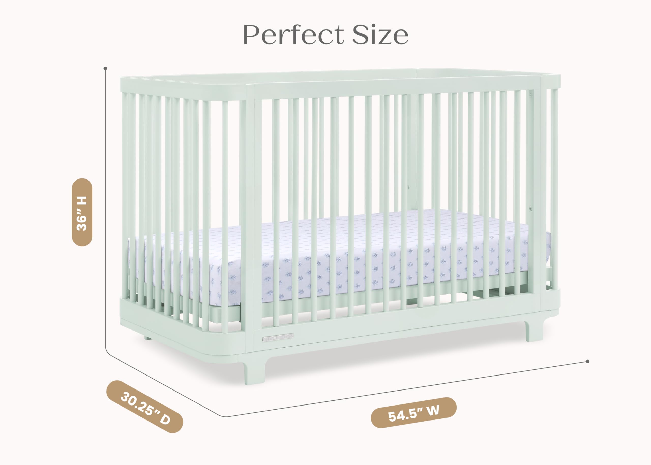 Amazon.com: Delta Children Nest Crib and Dresser Nursery Furniture  4-in-1  Convertible Crib | Forever 6 Drawer Dresser with Changing Top | Light Sage  : Baby