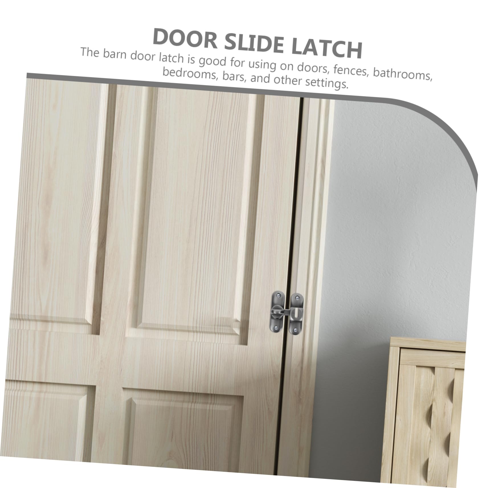DOITOOL 5 juegos Pestillo para Puertas Correderas Inoxidable Resistente Cerrojo Deslizante con Instalación Cierre Seguro para Interiores y Exteriores con Tornillos Incluido