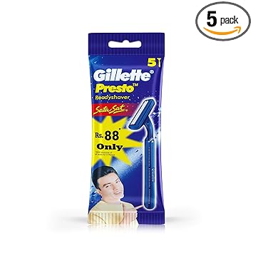 Gillette Presto Sata Sat Razor- Pack of 5
