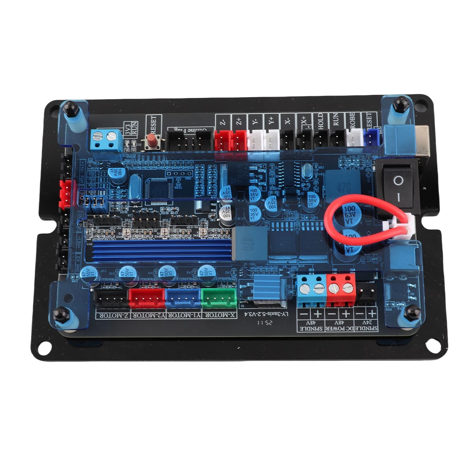 FTVOGUE Tablero Controlador GRBR de 32 Bits 3 Ejes CNC CNC Paseador del Motor del Motor Paso a Paso con la Unidad de Ejes de Doble Y para la Máquina de Grabado de la Carpintería