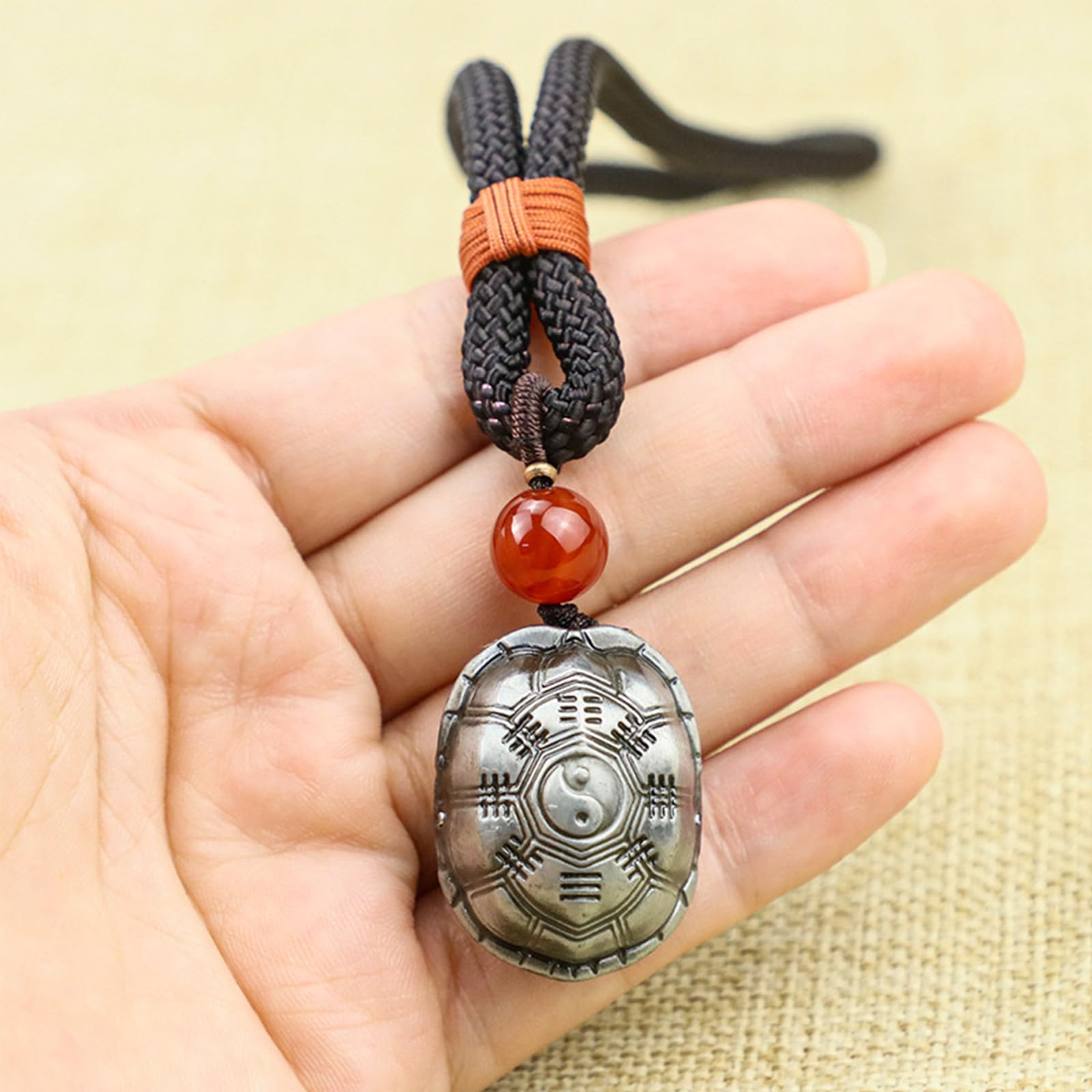 Amazon.co.jp: 真鍮 亀甲 占い ペンダント 像 古代中国の硬貨 チャーム 