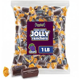 Grape Flavor Hard Candy 1 LB Bulk Bag Assortment